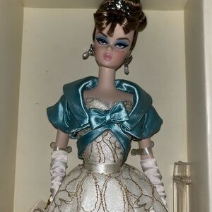 Barbie Fashion Model with Elegant Gold Ribbon